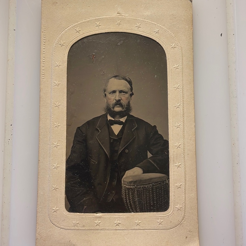 Victorian tintype portrait of a gentleman